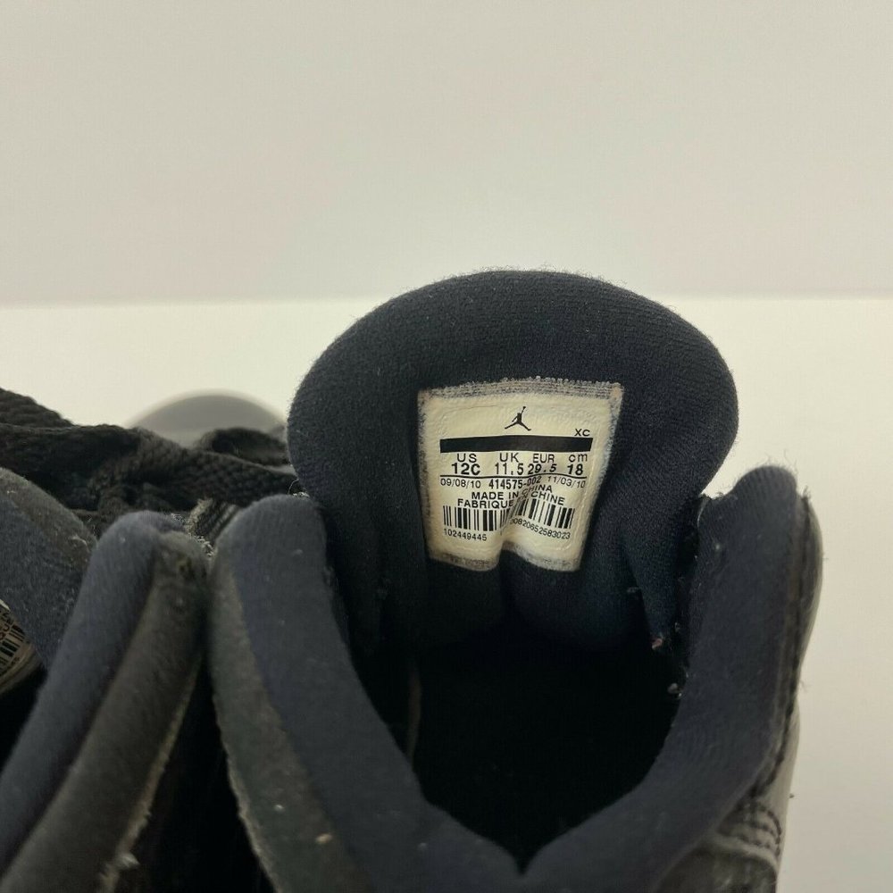 Air Jordan 13 Retro PS Playoff Basketball Shoes 2011 Release Black Kids Size 12C - Picture 6 of 6